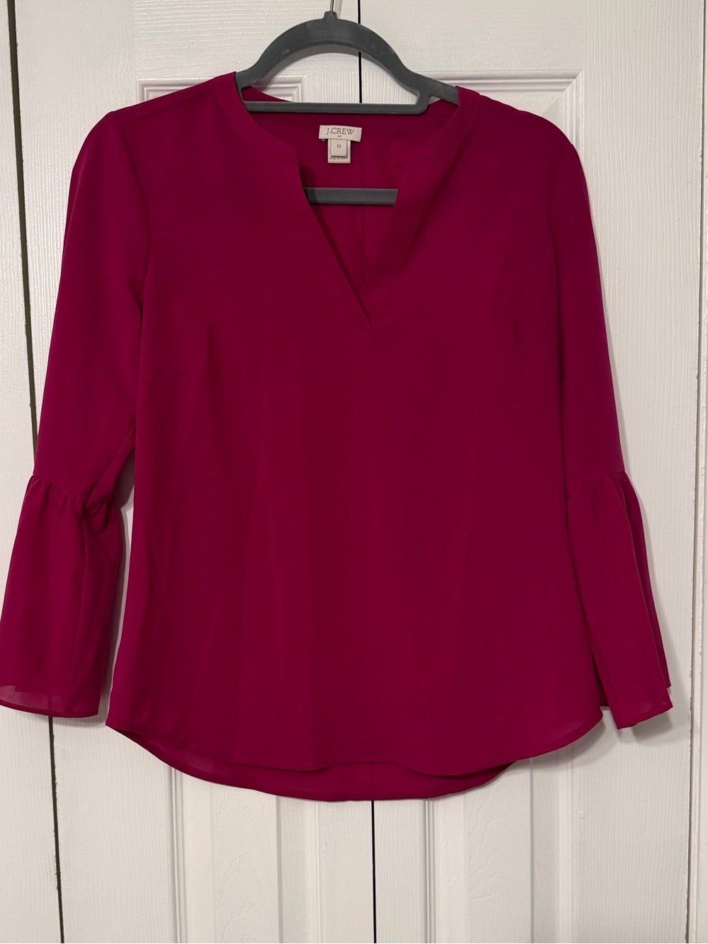 J. CREW - 3/4 Sleeve Blouse - Pink XS